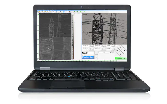 Aerial thermography with infrared camera - Notebook