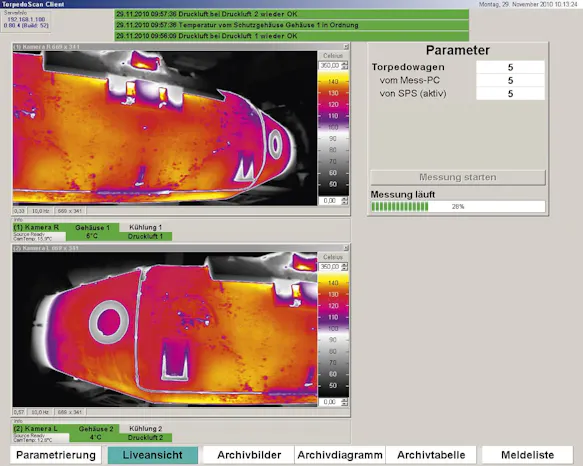Thermografie Automationslösung - Torpedo Hot Spot Detection
