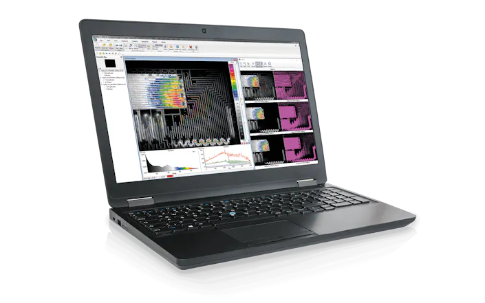 Notebook with thermographic software IRBIS® 3 from InfraTec