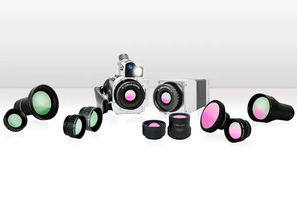 Infrared camera VarioCAM High Definition with lenses