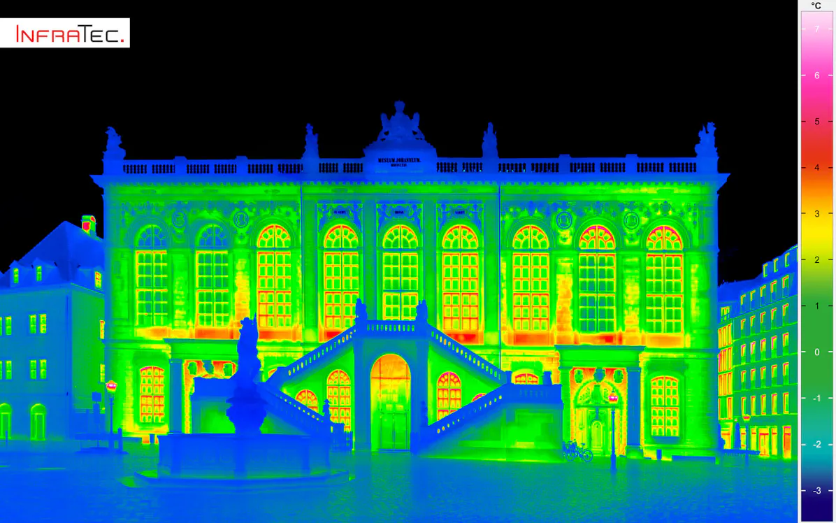 InfraTec - Thermal image Johanneum Verkehrsmuseum Dresden