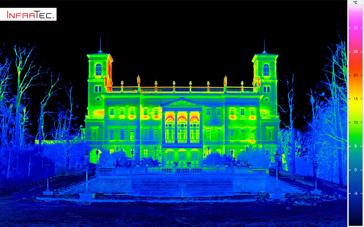 InfraTec - Thermal image Schloss Albrechtsberg Dresden