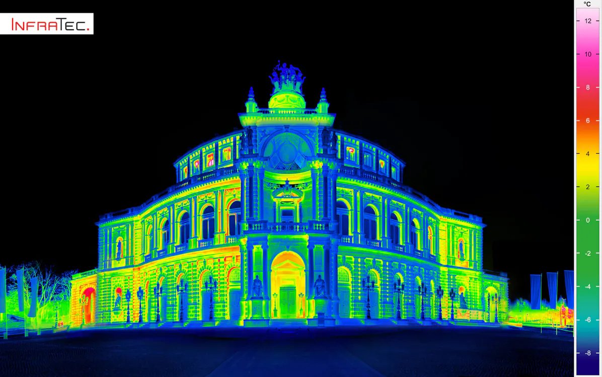 InfraTec - Thermal image Schloss Moritzburg
