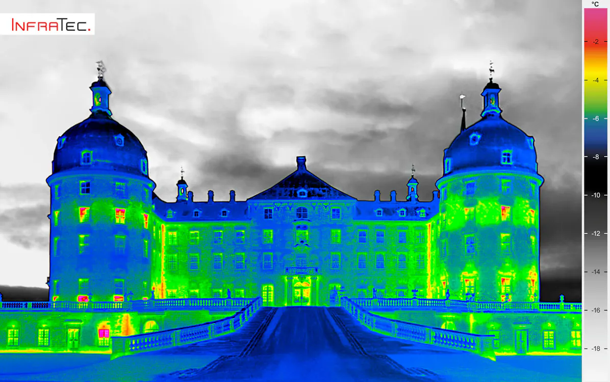 InfraTec - Thermal image Schloss Moritzburg