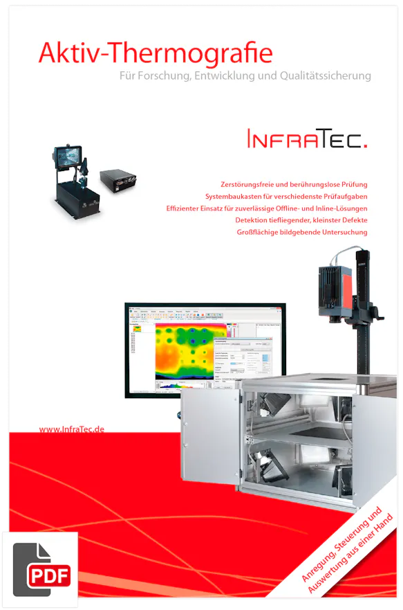 InfraTec Aktive Thermografie Vorschau Flyer