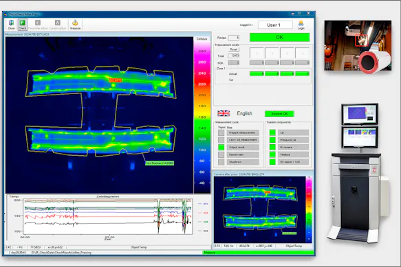 Software interface of PRESS-CHECK