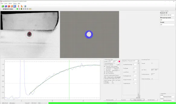 Thermographic Automation Solution WELD-CHECK - Software, Parametric-Search