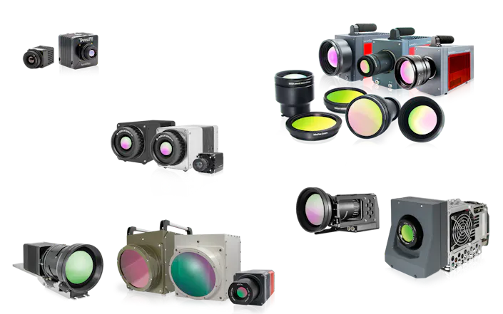 InfraTec product range of infrared cameras