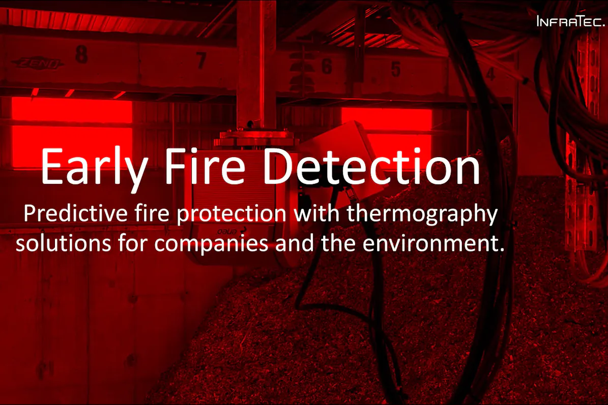 Video Brandfrüherkennung mit InfraTec-Lösung FIRE-SCAN