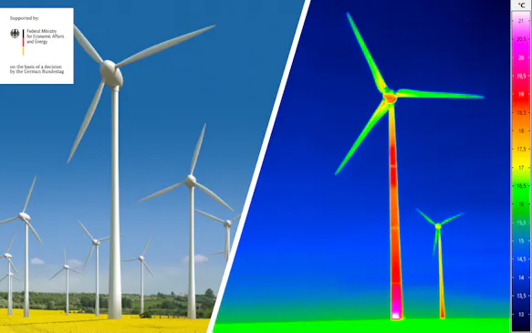 EvalTherm: Developement of a drone-compatible thermographic camera with a cooled detector for the recording of the surface temperature on the rotor blades from the air. EvalTherm project