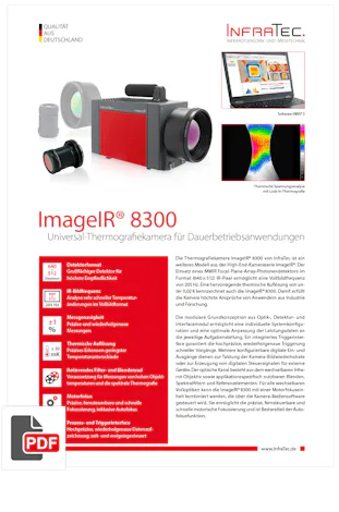 InfraTec ImageIR 8300 Flyer