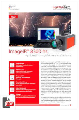 InfraTec ImageIR 8300 hs Flyer