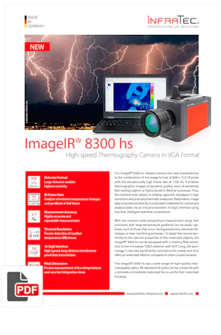InfraTec ImageIR 8300 hs Flyer