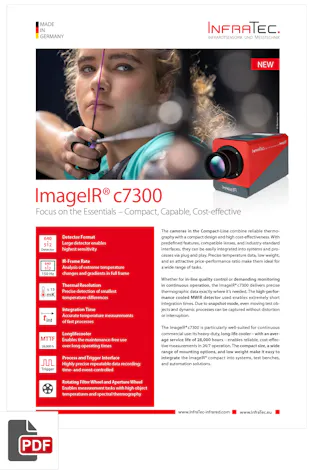 Flyer infrared camera ImageIR® c7300 from InfraTec