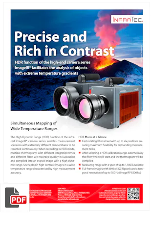 InfraTec ImageIR HDR Flyer