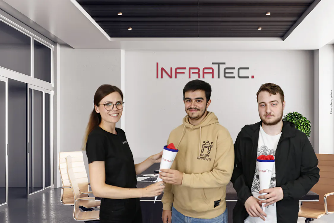 InfraTec Karriere - Erster Tag Azubis bei InfraTec