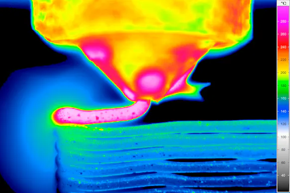 Thermography on Plastics example additive manufacturing