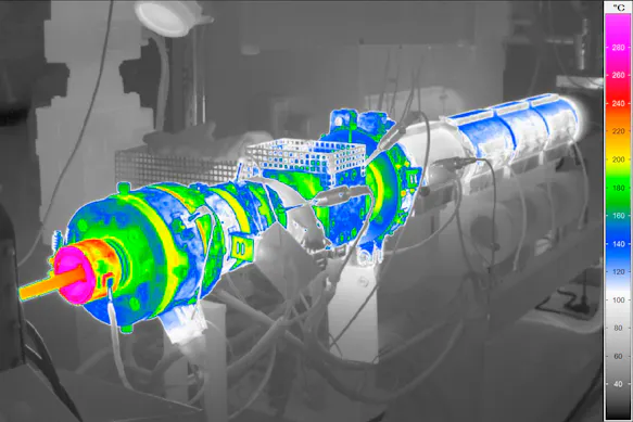 Thermography on plastics process of manufacturing