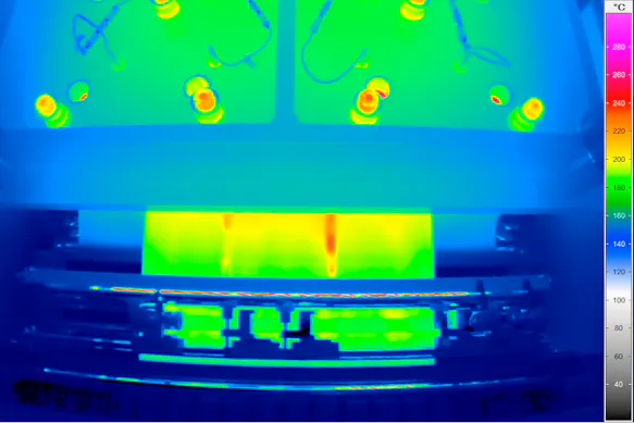 Thermography on plastics - plastic welding process