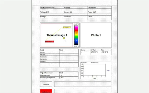 InfraTec Thermografie-Software IRBIS 3 – Berichterstellung
