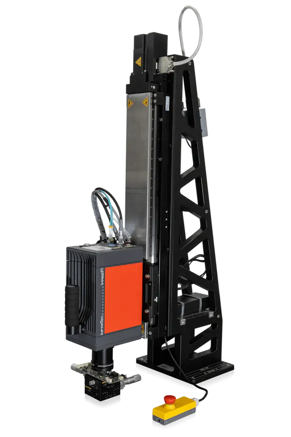 Motorised microscope mount from InfraTec