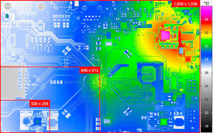 InfraTec thermography - Geometrical Resolution