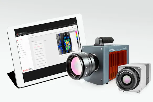 ImageIR® thermographic cameras can be controlled wirelessly and very flexibly via web interface using a smartphone or tablet.