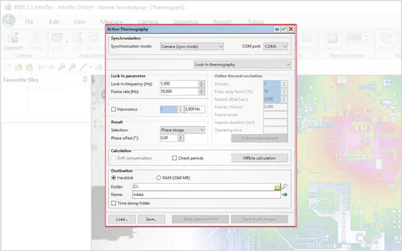 InfraTec Thermography Software IRBIS 3 – Active Thermography