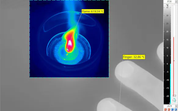 InfraTec Thermography Software IRBIS 3 – Temperature Magnifier