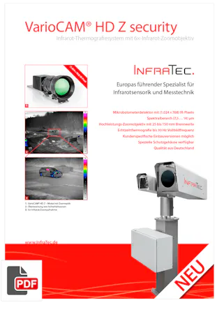 InfraTec VarioCAM HD Z security Flyer