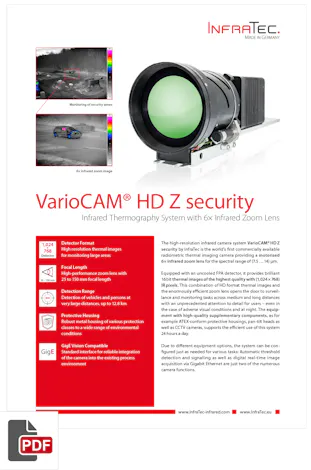 Product flyer VariocCAM HD z security