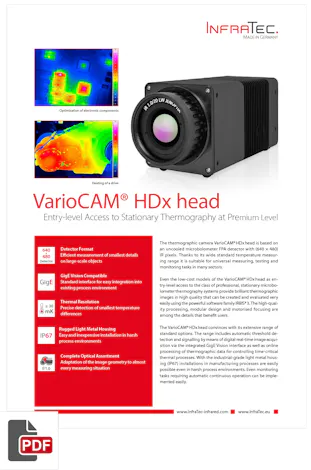 InfraTec VarioCAM HDx head Flyer