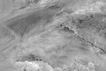 Windstroemungen, Aufnahme mit Wärmebildkamera VarioCAM
