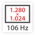 InfraTec Icon Vollbildfrequenz 106Hz 1280x1024px
