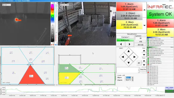 Early fire detection with WASTE-SCAN - Software screenshot