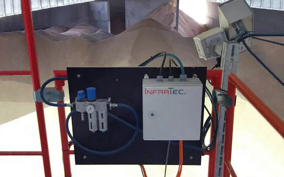 InfraTec Thermography in WoodPelletStorage - ©InfraTec