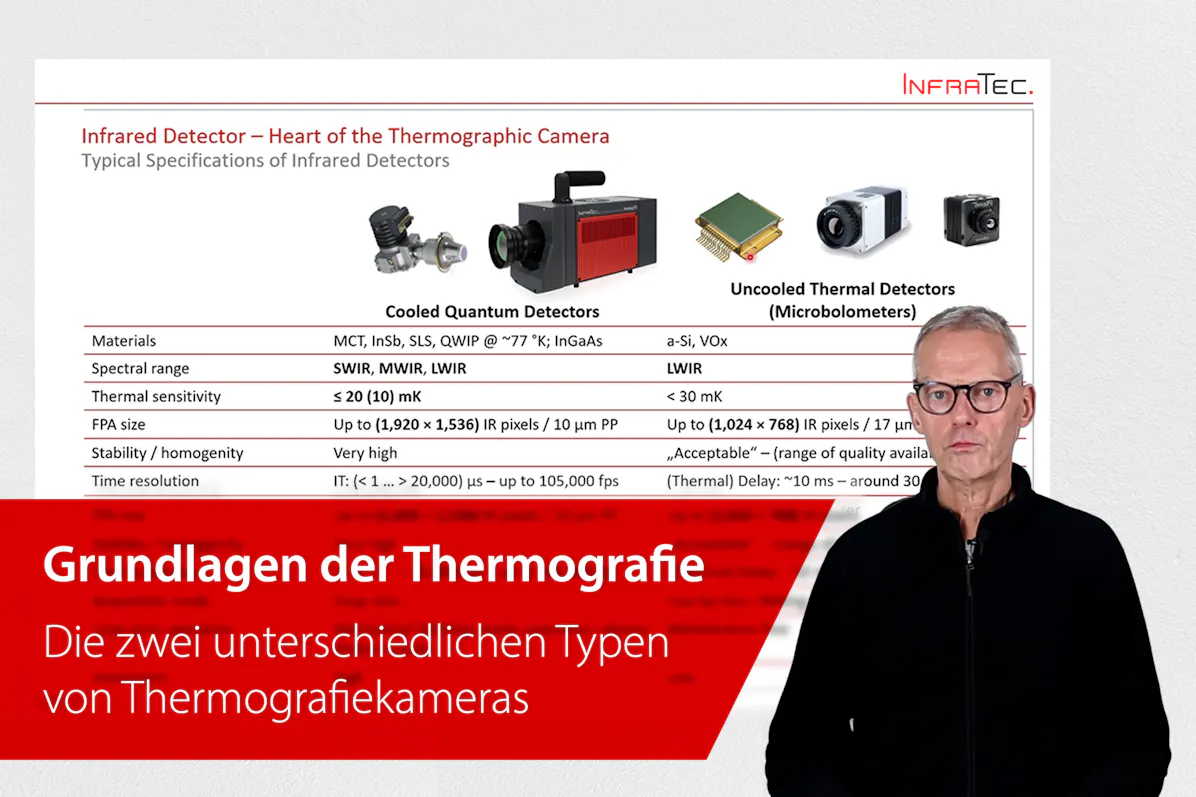 Vorschaubild: Zwei unterschiedlichen Typen von Thermografiekameras