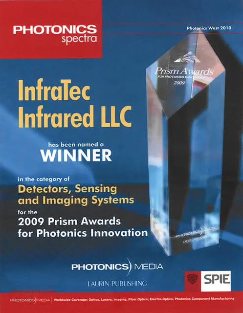 InfraTec's Fabry-Perot Detector wins PRISM AWARD