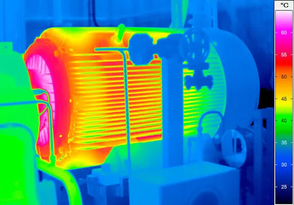 Thermografie Anlageninspektion - Inspektion eines Elektromotors