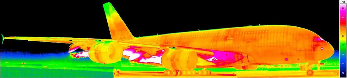Thermografie Airbus A380