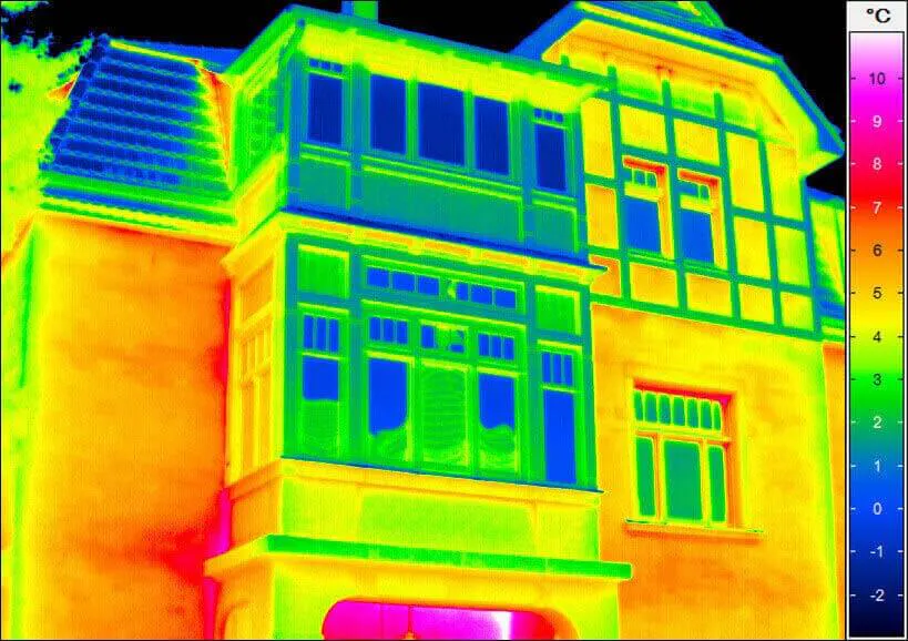 Building thermography - building-facade