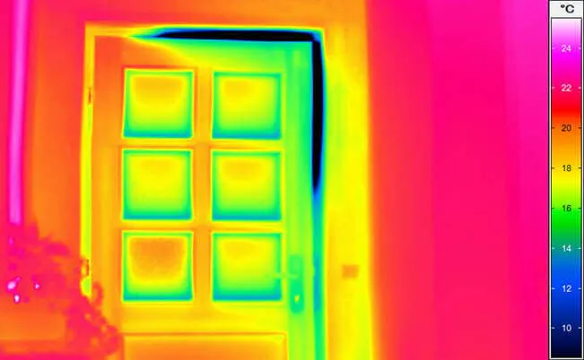 Thermal imagers for heating construction