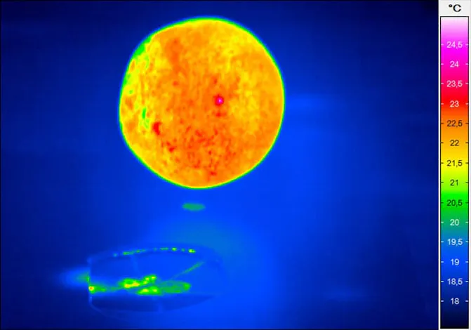 High speed thermography: Impact of a steel ball