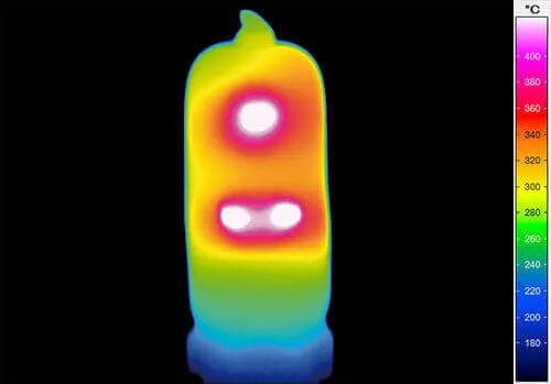 On-glass measurement with infrared thermal imaging 