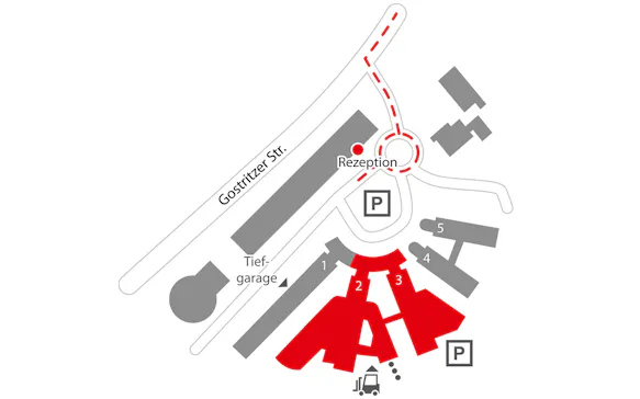 InfraTec - Anfahrt Firmengelände