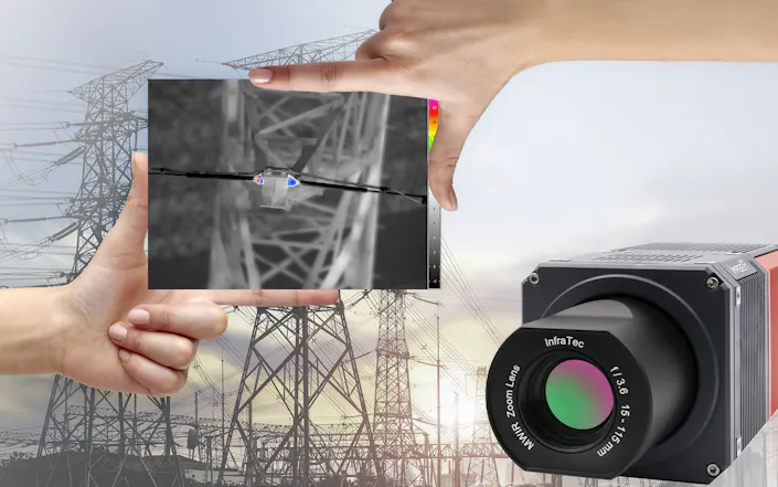 Radiometrische Zoom-Wärmebildkamera ImageIR® 6300 Z von InfraTec Bildnachweis: iStock / onlyyouqj, tarik kizilkaya